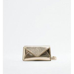 Gold Zara Clutch